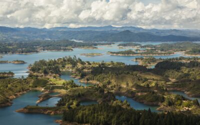 Guatape, Colombia Air Photo